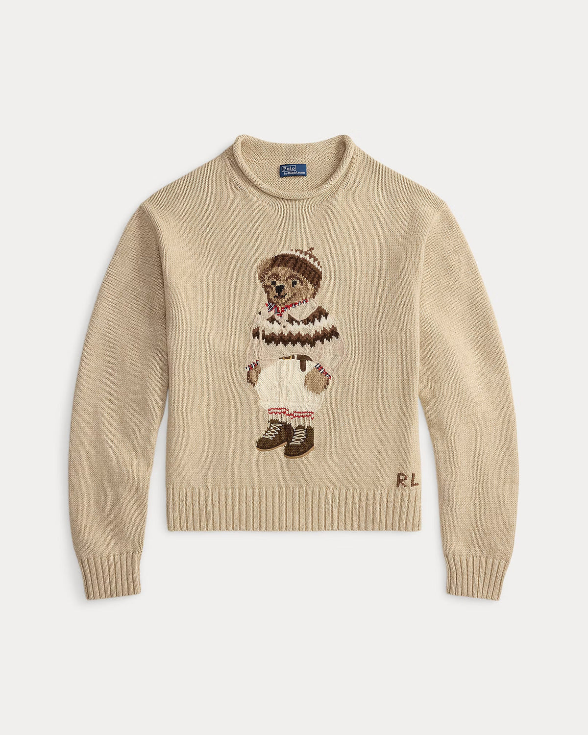 Suéter Ralph Lauren | Polo Bear Bege com Touca