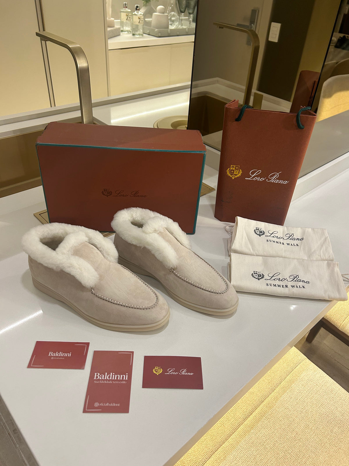 Bota Open Walk Ankle Boot Loro Piana | Versão Inverno