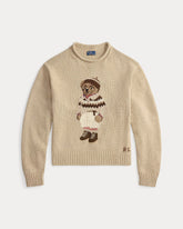 Suéter Ralph Lauren | Polo Bear Bege com Touca